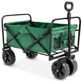 Green Heavy Duty Collapsible Multipurpose Indoor/Outdoor Utility Garden Cart