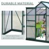 6' x 6' x 7' Polycarbonate Portable Walk-In Garden Greenhouse