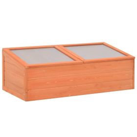 Greenhouse Wood 39.4"x19.7"x13.4" (Color: Brown)